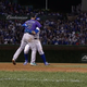 Illustration for article titled Javier Baez And Nolan Arenado Share Warm Hug During Live Baseball Play